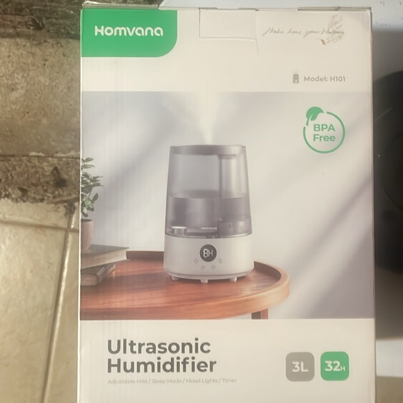 Ultrasonics humidifier small for table fill room with clean air - Picture 2 of 3